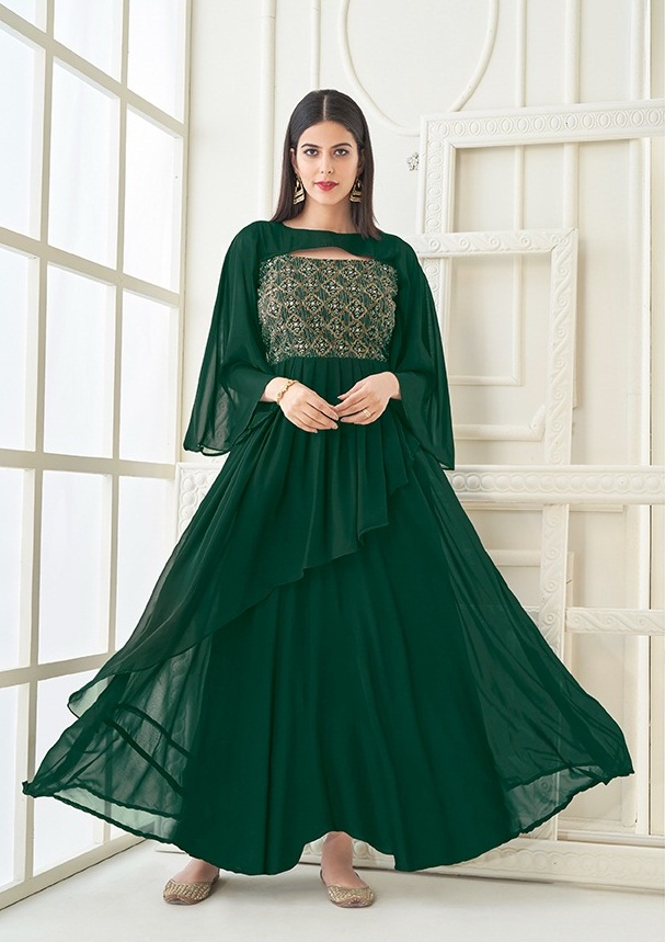 Vamika Vihana Exclusive Wear Georgette Ladies Gown Catalog