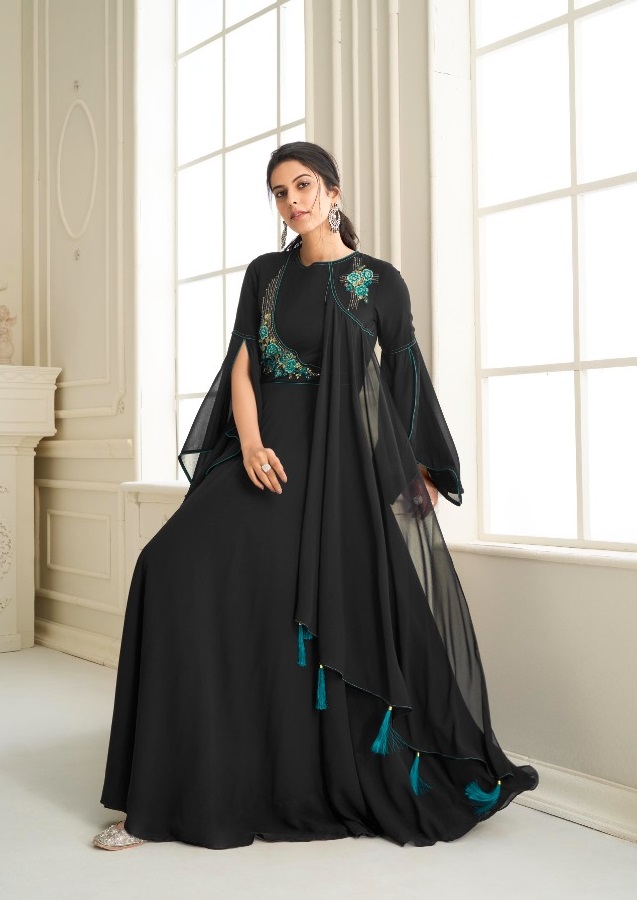 Vamika Sui Dhaga Vol 4 Festive Wear Georgette Gown Catalog