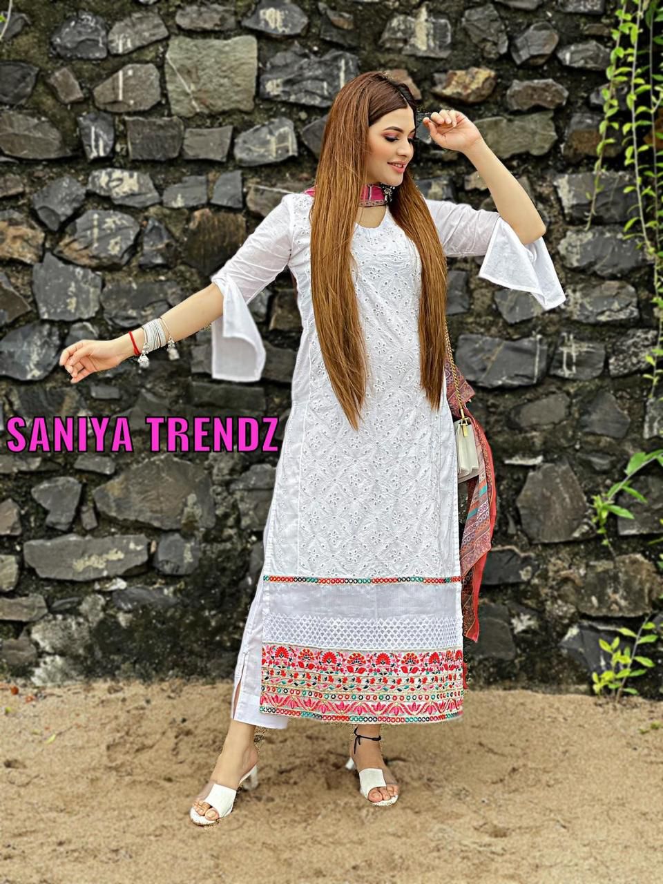 Saniya Noor Chickenkari Vol  1 Nx Pakisatni Salwar Suits Catalog