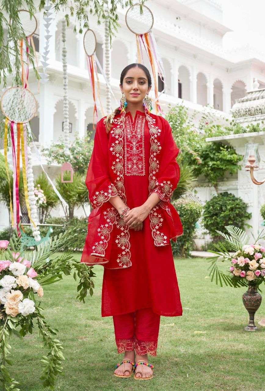 Kalki  Bagicha Viscose Silk With Work Drees Material  Catalog