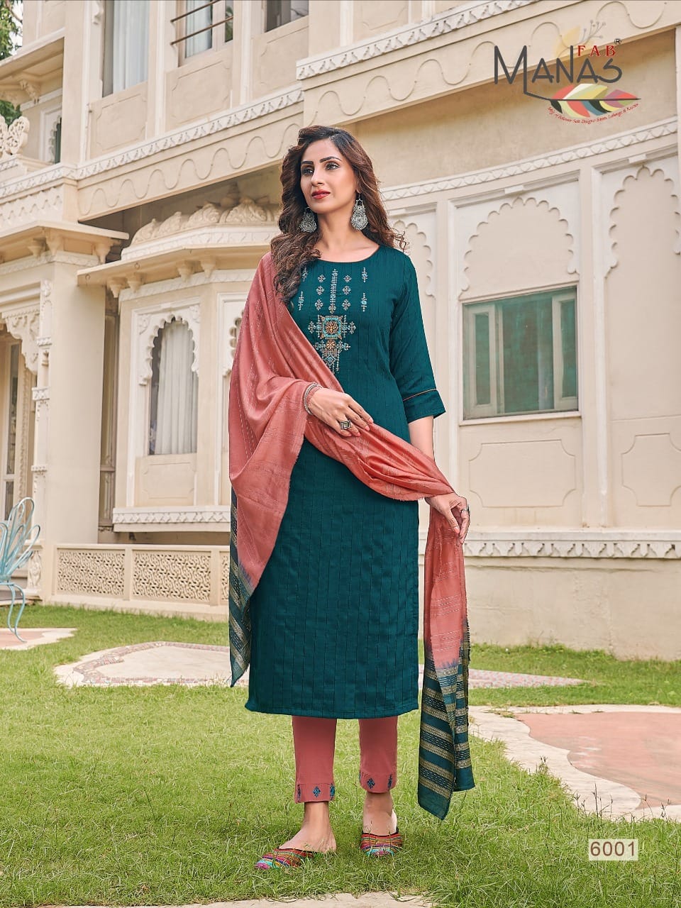Manas Arina Designer Embroidery Ready Made Kurti Bottom With Dupatta Catalog
