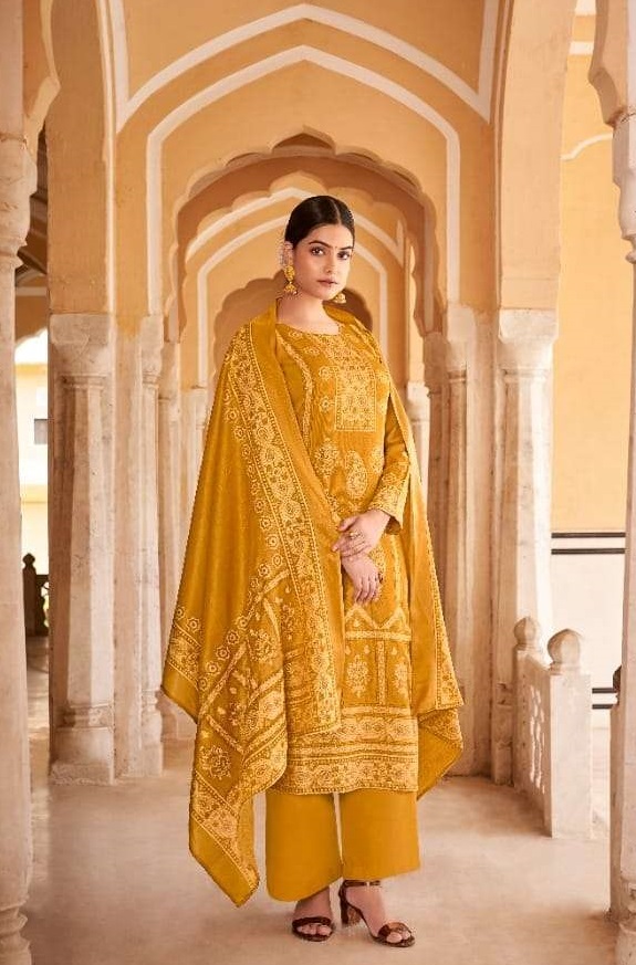 Levisha Alisa Pure Pashmina Jacquard Kani Print Salwar Suits Catalog