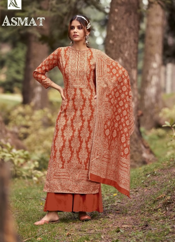 Alok Asmat Winter Wear Wool Pashmina Dress Material Catalog