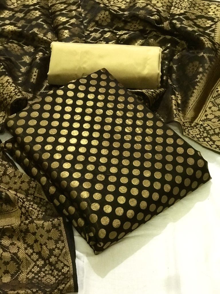 Banarasi Silk Vol 50 Designer Festive Wear Silk Dress Materials Catalog