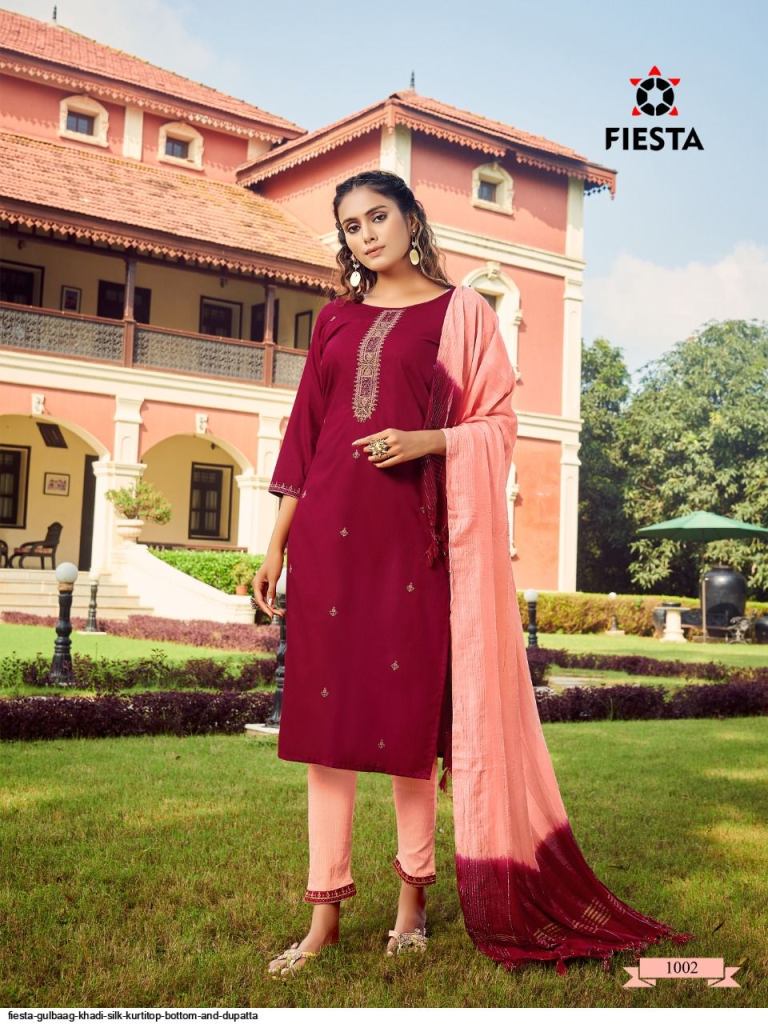 Fiesta Gulbaag Kurtis With Bottom And Dupatta Catalog