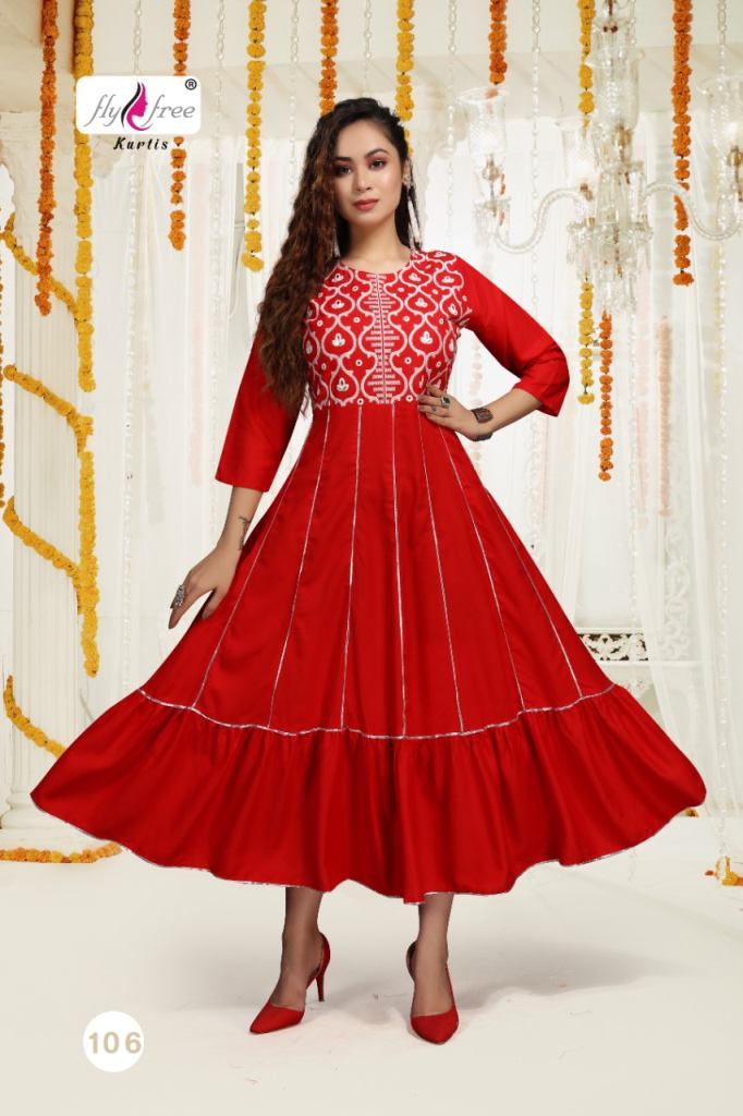Fly Free Air Fancy Regular Anarkali Kurtis Catalog