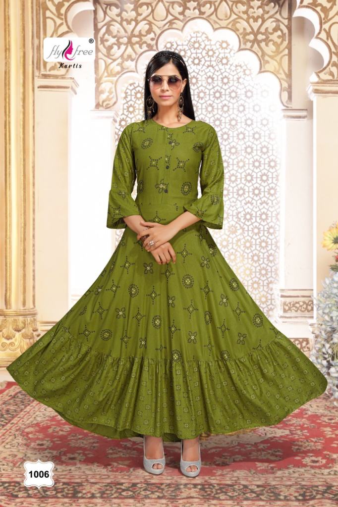 Fly Free Golf Designer Long Kurtis Catalog