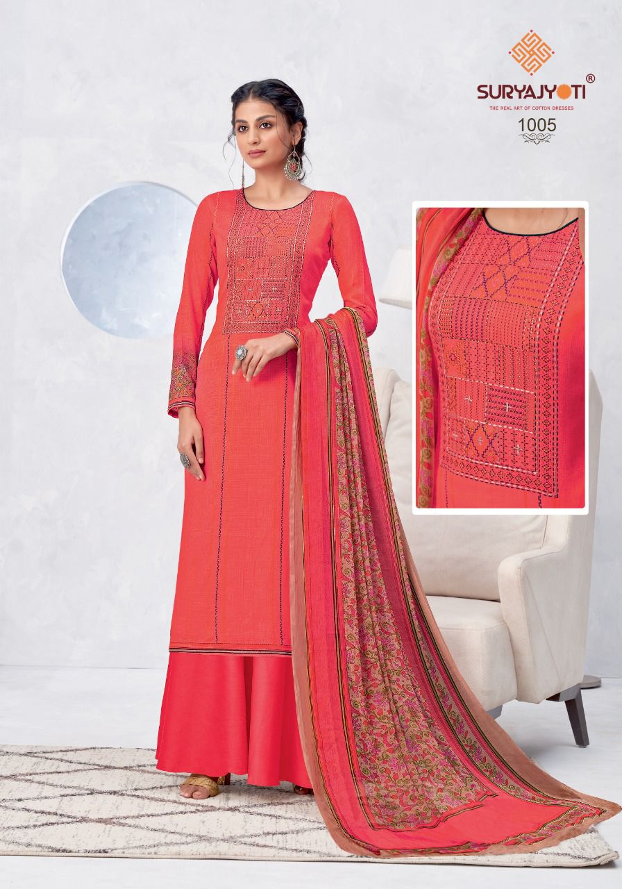 Suryajyoti Nirosha Vol 1 Designer Dress Material Shop Catalog