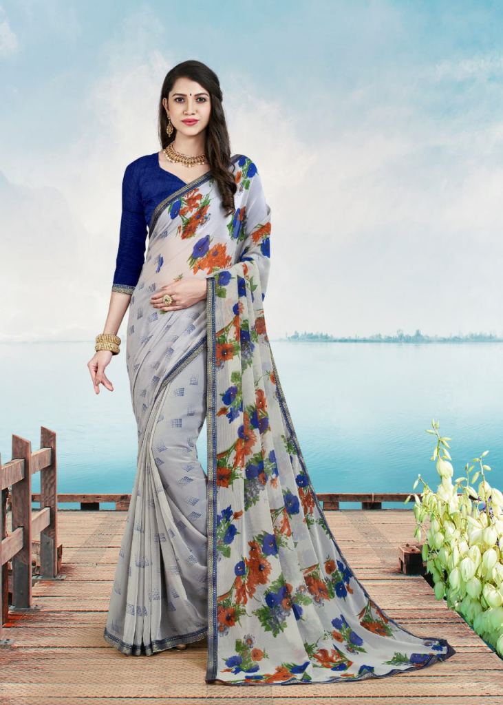 Swastik Flora Printed Wholesale Saree Catalog