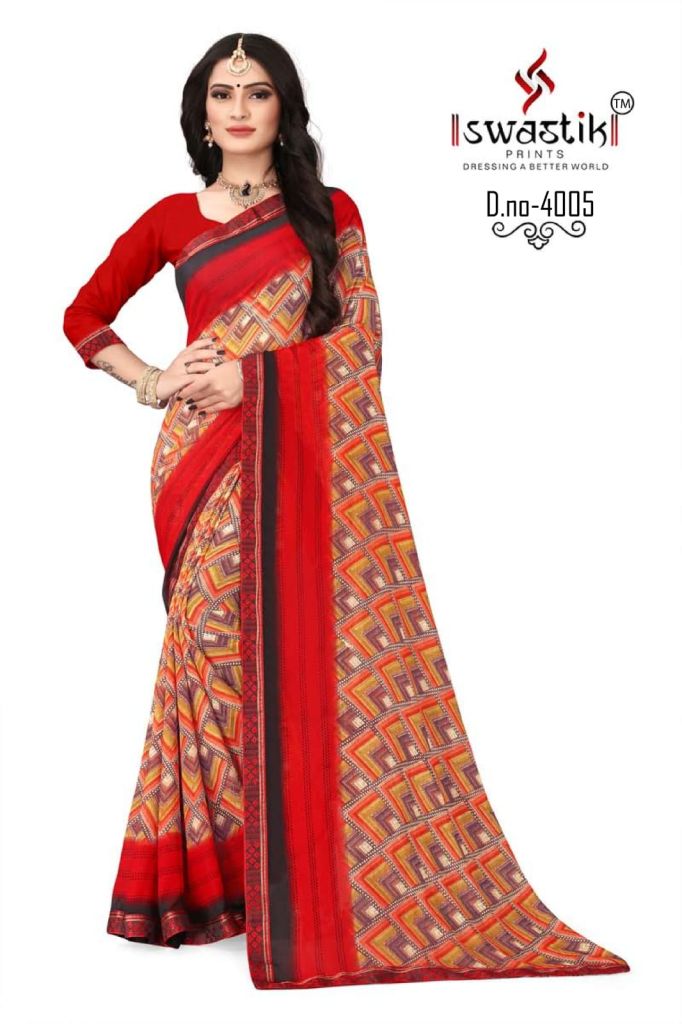 Swastik Laila Vol 1 Casual Wear Printed Sarees Catalog