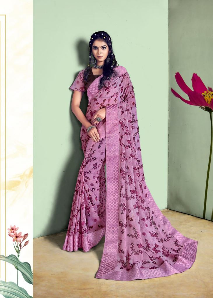 Swastik Tilak Casual Wear Printed Sarees Catalog
