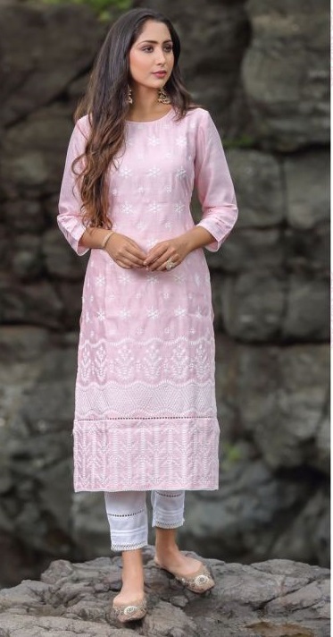 Shichi Qurbat Casual Wear Schiffli Designs Online Shop Kurti With Bottom Catalog