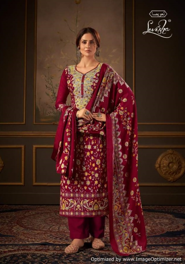 Levisha Femina Vol 12 Winter Wear Pashmina Dress Material Catalog