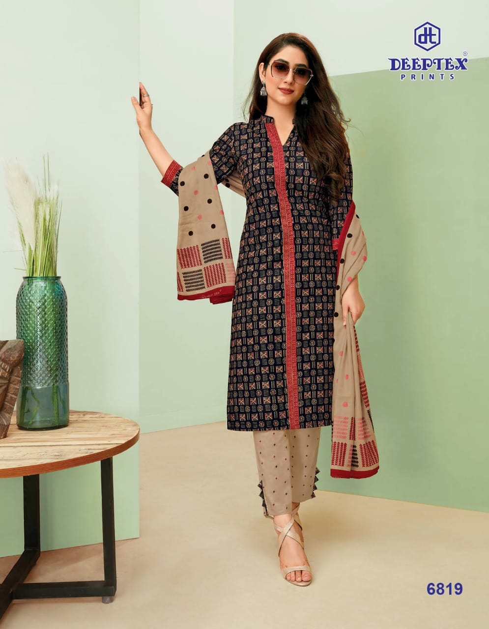 Deeptex Miss India 68 Designer Regular Wear Cotton Dress Material Catalog