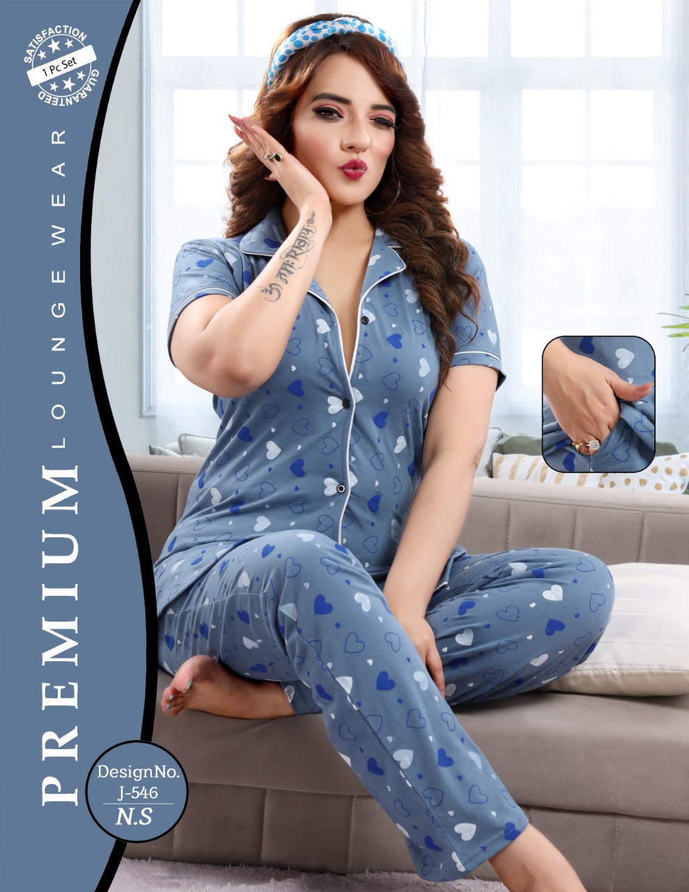 Cotton Ladies Printed Night Suit, Shirt and pant, Size: S to XXXL at Rs  999/piece in Ahmedabad