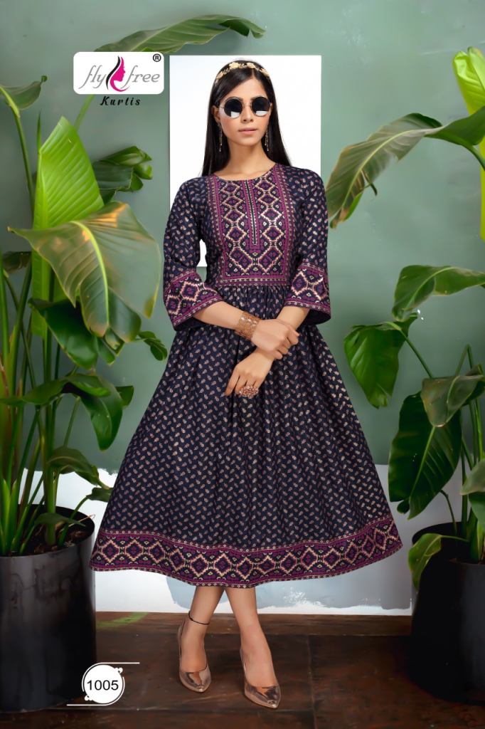 Fly Free Salt Latest Low Rate Anarkali Kurti Catalog