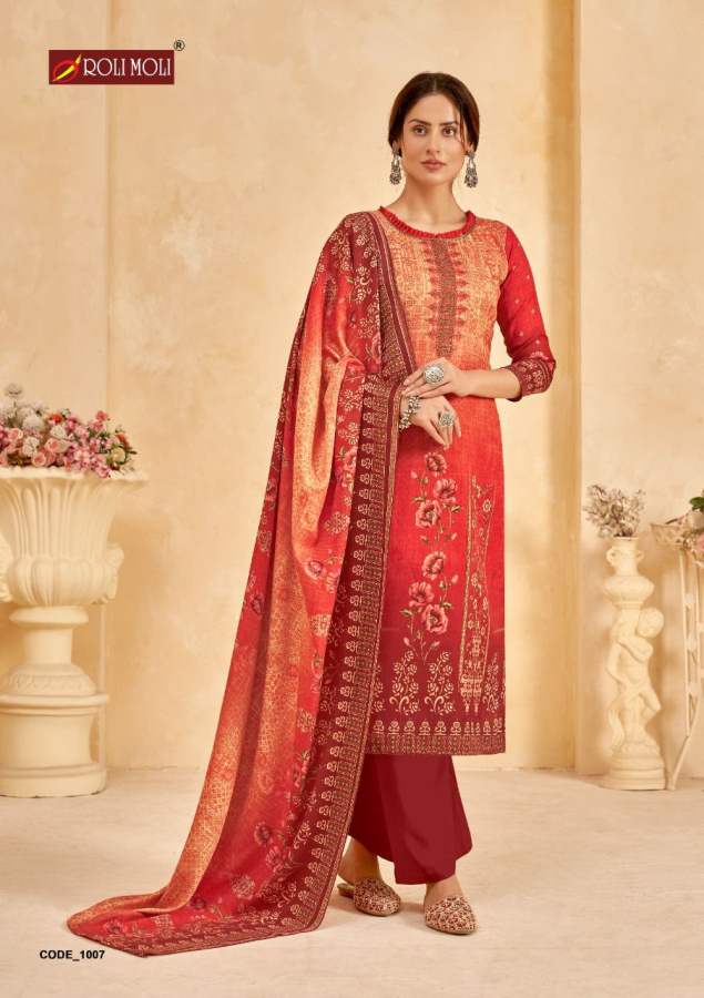 Roli Moli Gulnar Vol 3 Winter Wear Pashmina Dress Material Catalog