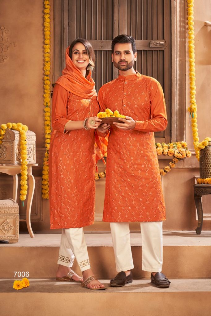 Sukanya Fashion Royal Couple Vol 7 Fancy Wear Designer Couple Kurta Catalog