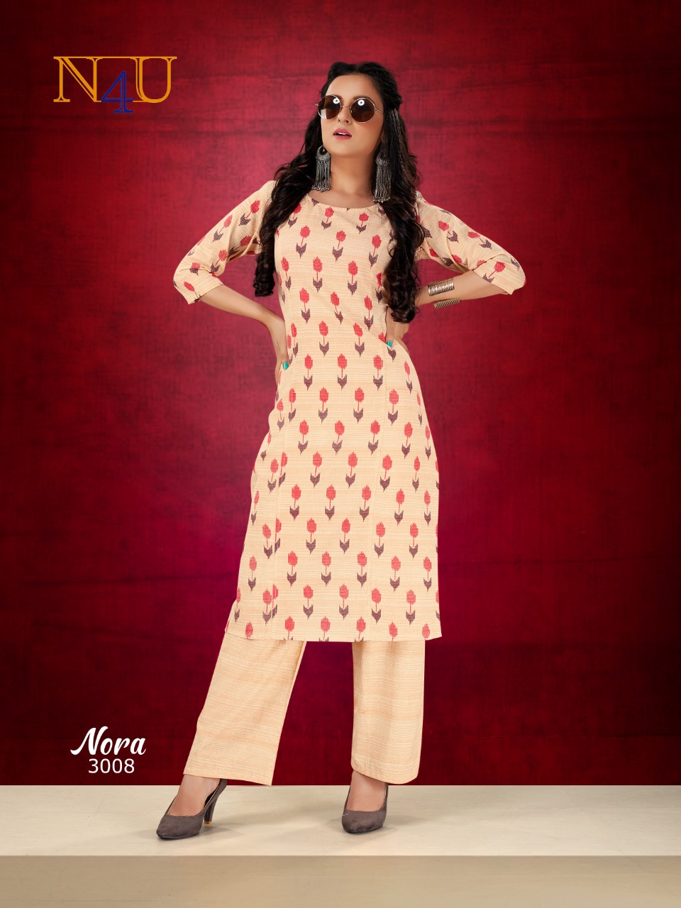 Tunic House N4u Nora Kurti With Bottom Catalog