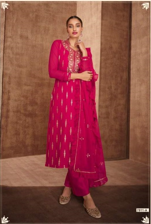 Gulkayra Naira Georgette Wear Designer Salwar Suits Catalog
