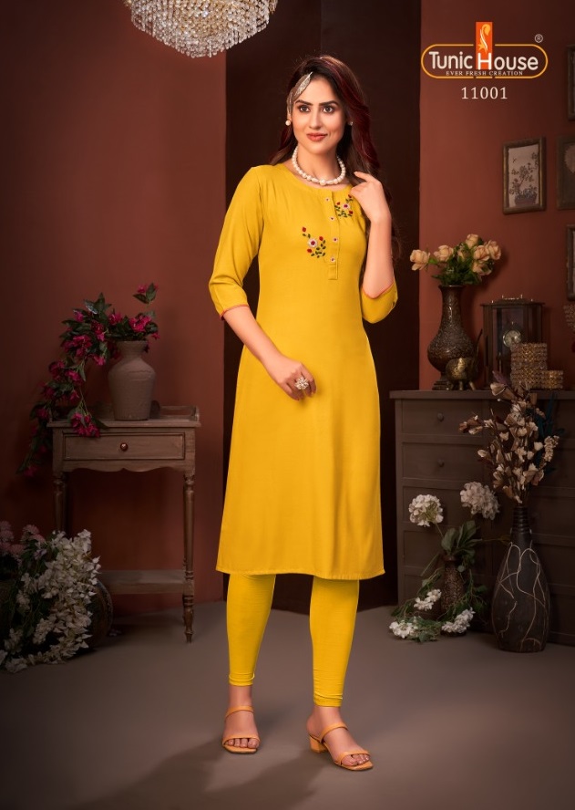 Tunic House Nitika 4 Ethnic Designer Casual Wear  Wholesale Kurti Catalog