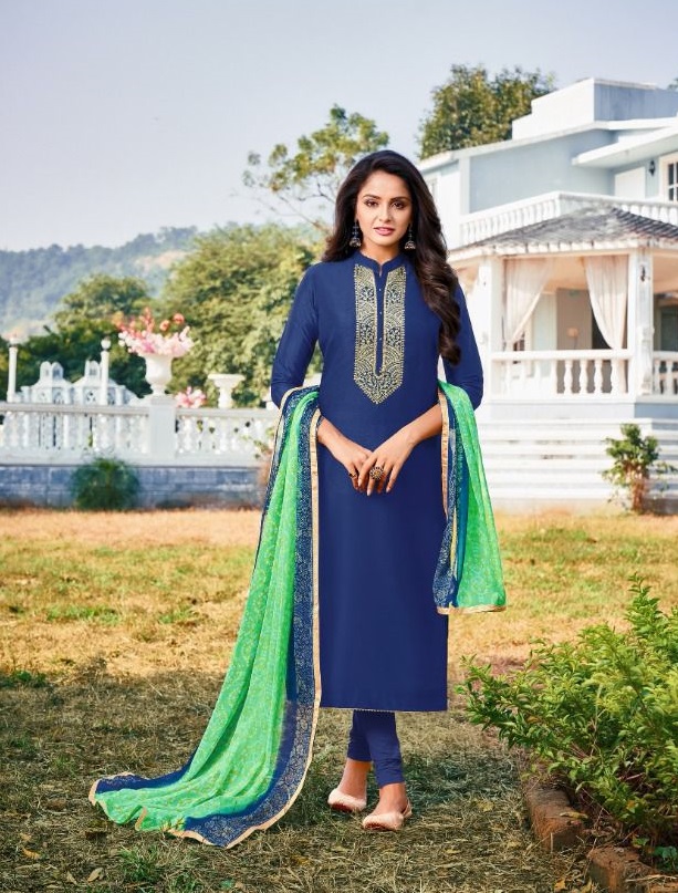 Angroop Dairy Milk Vol  35 Chanderi Cotton Dress Material Catlaog