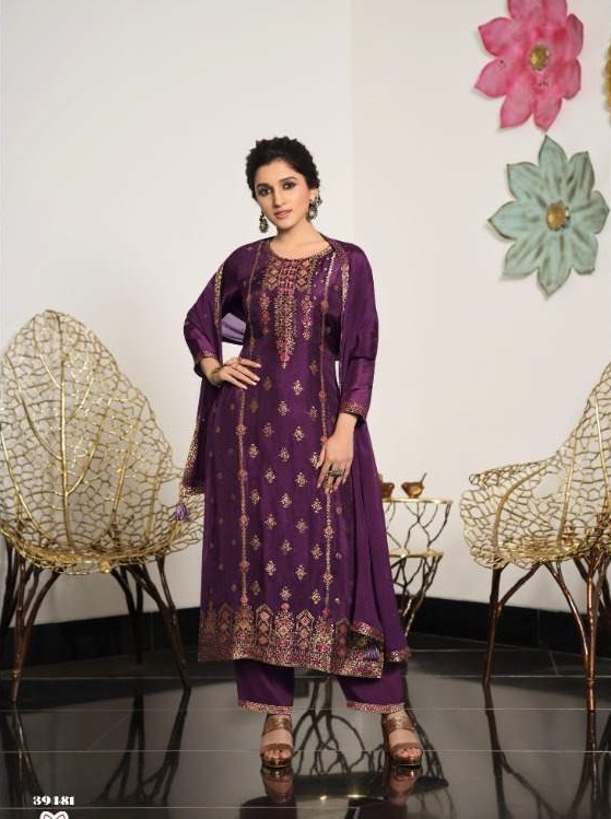Vinay Tumbaa Zari Fancy Wear Kurti With Bottom And Dupatta Catalog