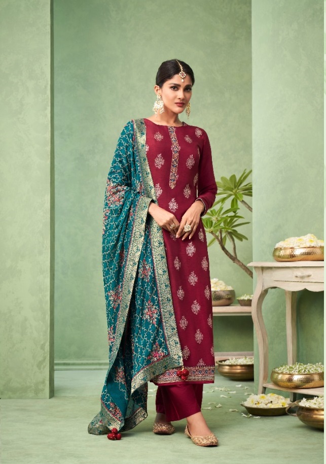 Glossy Simar Gulnoor 1845 Series Designer  Ladies Suits - Buy Designer Salwar Suits For Women Online