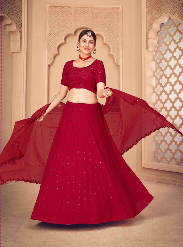 Red Lehenga Cholis & Indian Lehengas Online  Collection