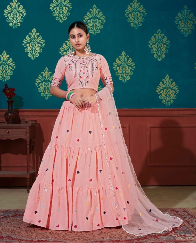 Peach Women's Lehenga Choli Collection Buy Buy Pink Lehenga Choli Online