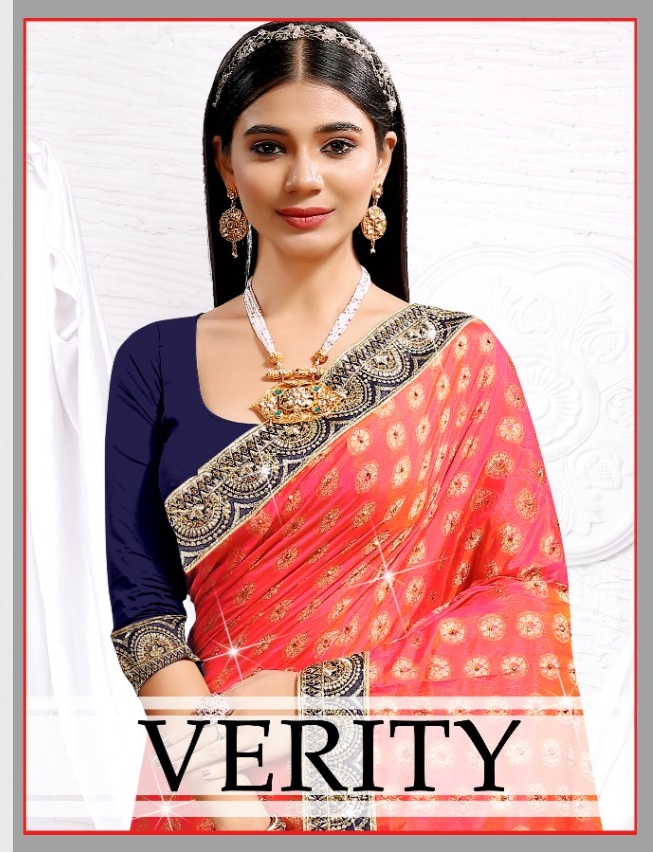 Ranjna Verity Embroidery Worked Border Heavy Diamond Designer Saree Collecton