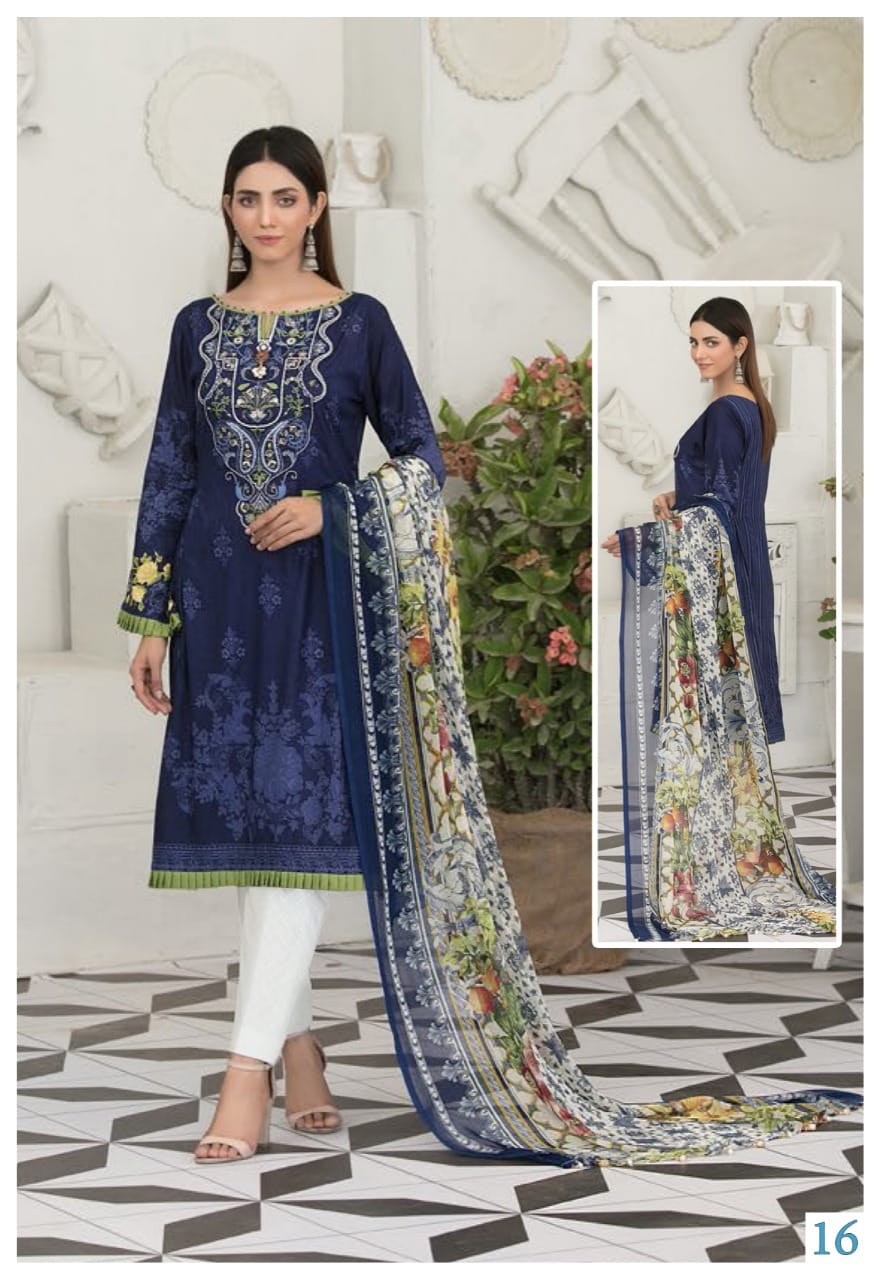 Sana Safinaz Luxury Lawn Collection Vol 11 Cotton Dress Material Catalog