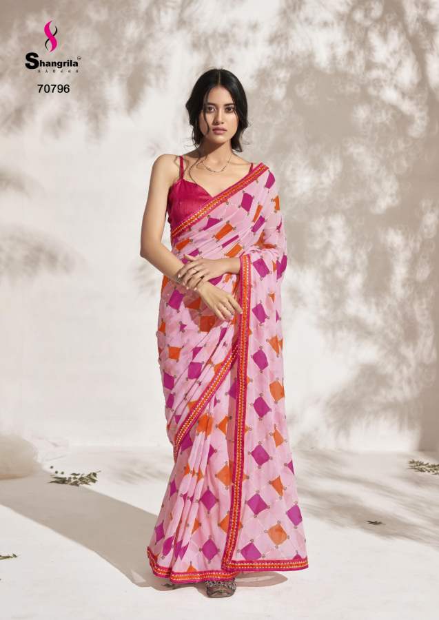 Shangrila Aishwarya Fancy  Georgette Saree Catalog