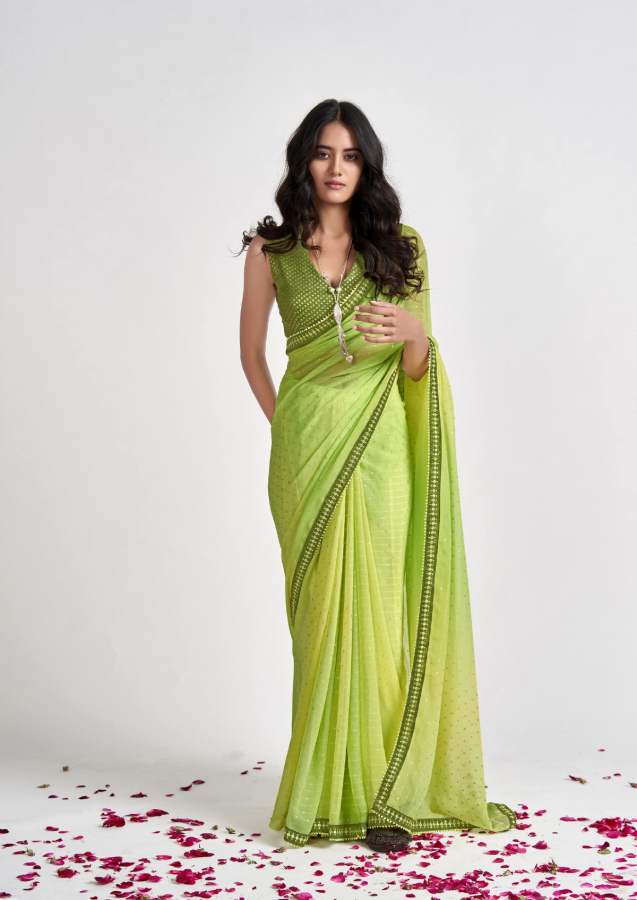 Shangrila Mitali Fancy Wear Georgette Saree Catalog