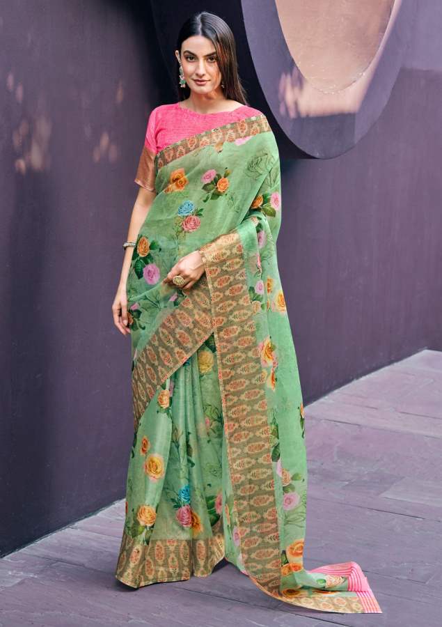 Shangrila Rosey Organza Vol  3 Digital Printed Saree  Buy Digital Printed Sarees At Best Rat