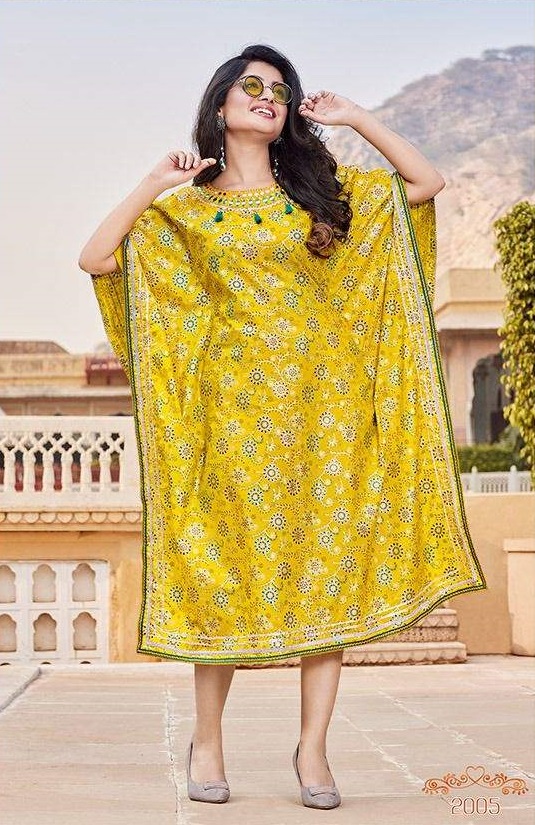 Kajal Style Cocktail Vol  2 Fancy Wear Kaftan Kurti Catalog Buy  Wholesale Kaftan  Catalog