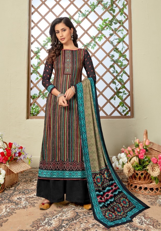 Bipson Shaneel Vol 4 Woollen Pashmina Ready Made Drees Catalog
