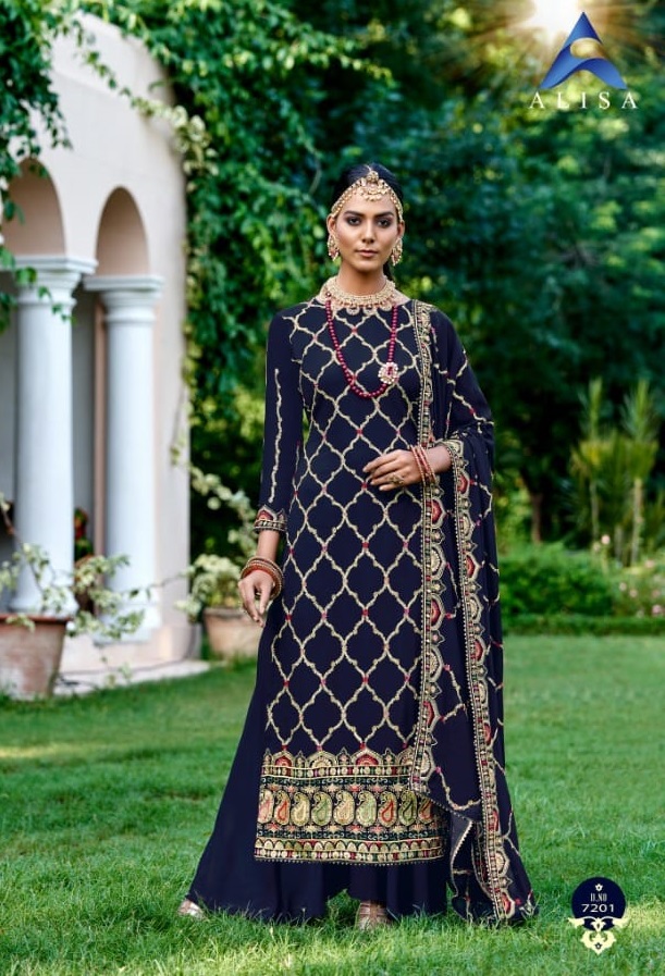 Alisa Dulhan Georgette Wear Embroidery Salwar Kameez  Catalog  Salwar Suit Design For Women Online