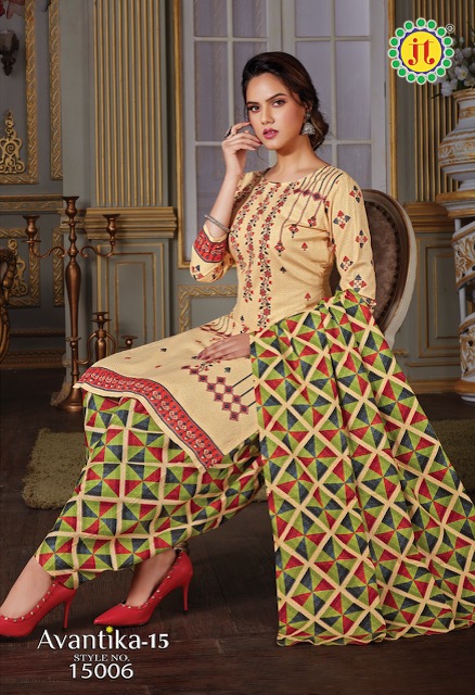 Jt Avantika Vol  15 Printed Cotton Dress Material Catalog