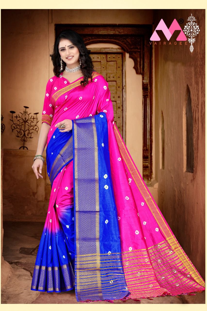 Vivera Sravya  Vol 2 Festive Wear Vallabhi Silk Saree Catalog