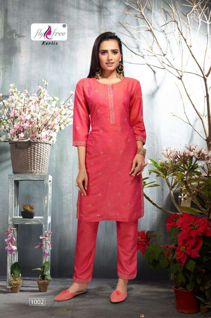  Fly Free Saloni Rayon Kurti with  bottom  Catalog