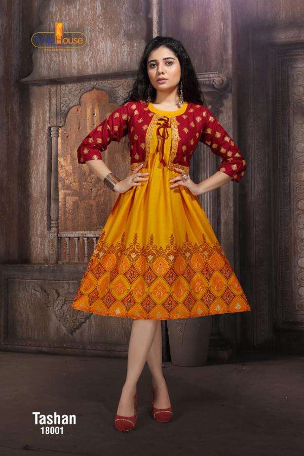 femigrace vol 3 by madhuram reyon party wear fancy kurti wholesale -  Krishna Creation | Fancy kurti, Indian fashion, Couture dresses gowns