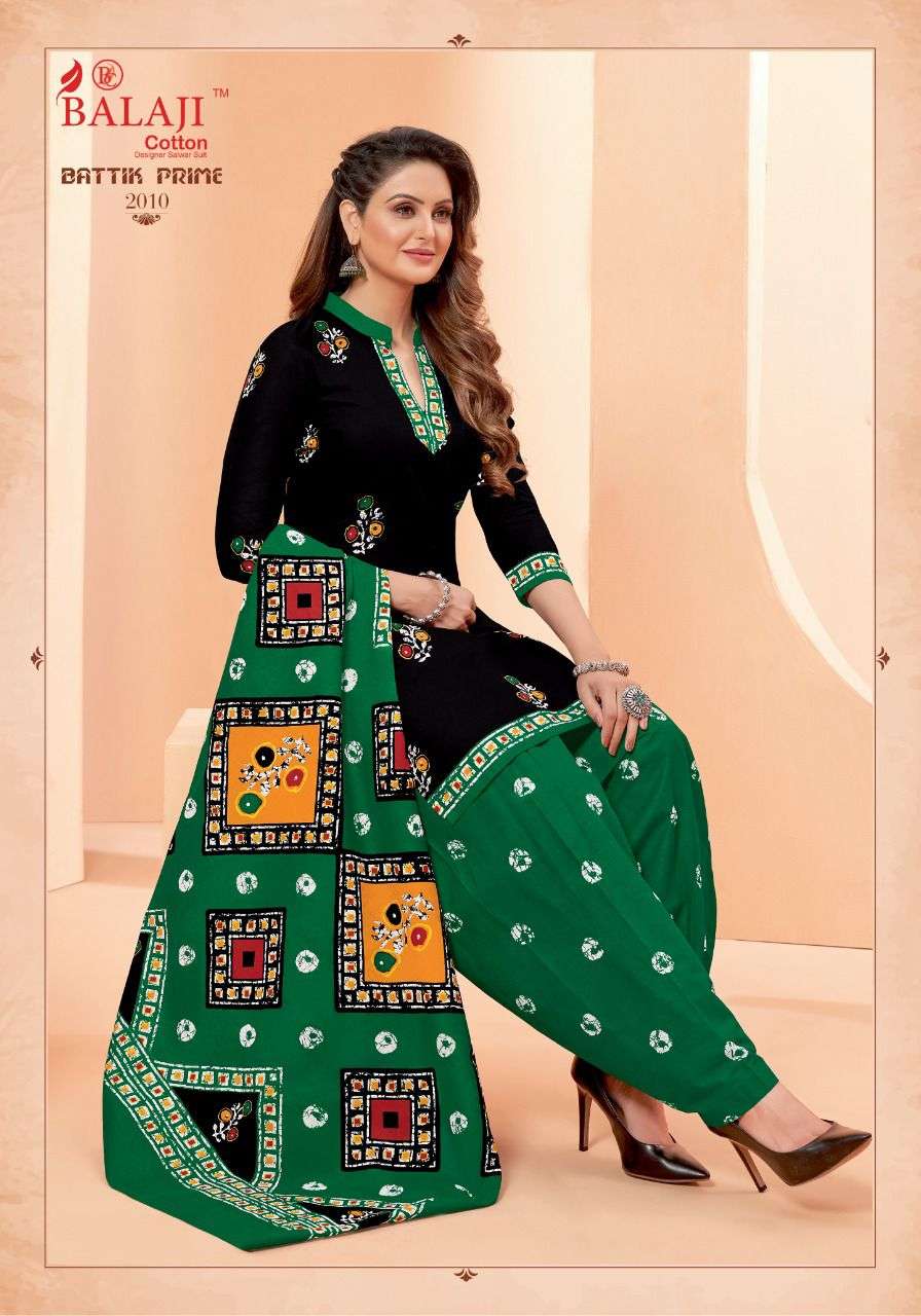 Balaji Battik Prime  vol 2 catalog Regular Wear Cotton Dress Material