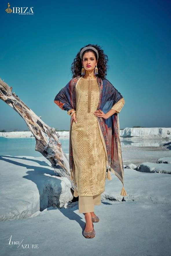 Ibiza Azure Catalog Pure Velvet Brasso Designer Expensive Wear Dress Materials