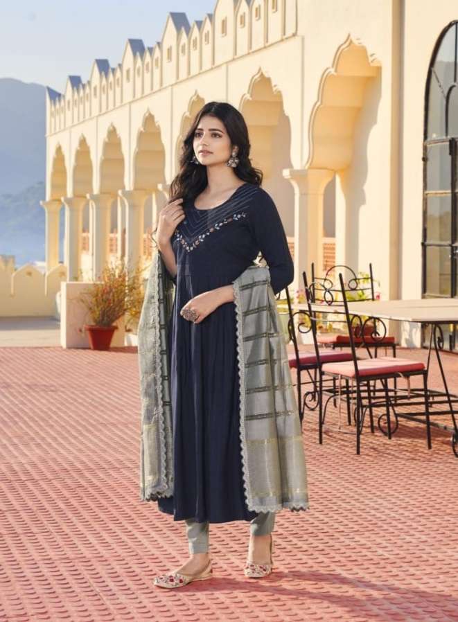 Kalaroop Olivia catalog Ready Made top bottom with duptta