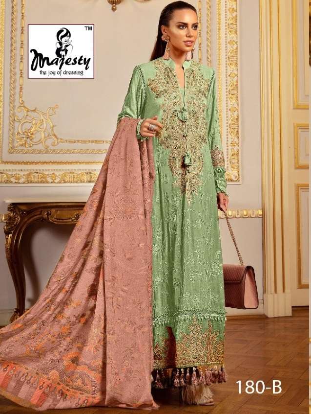 Majesty Maria Hit 13 Catalog Cotton Embroidery Pakistani Salwar Kameez 
