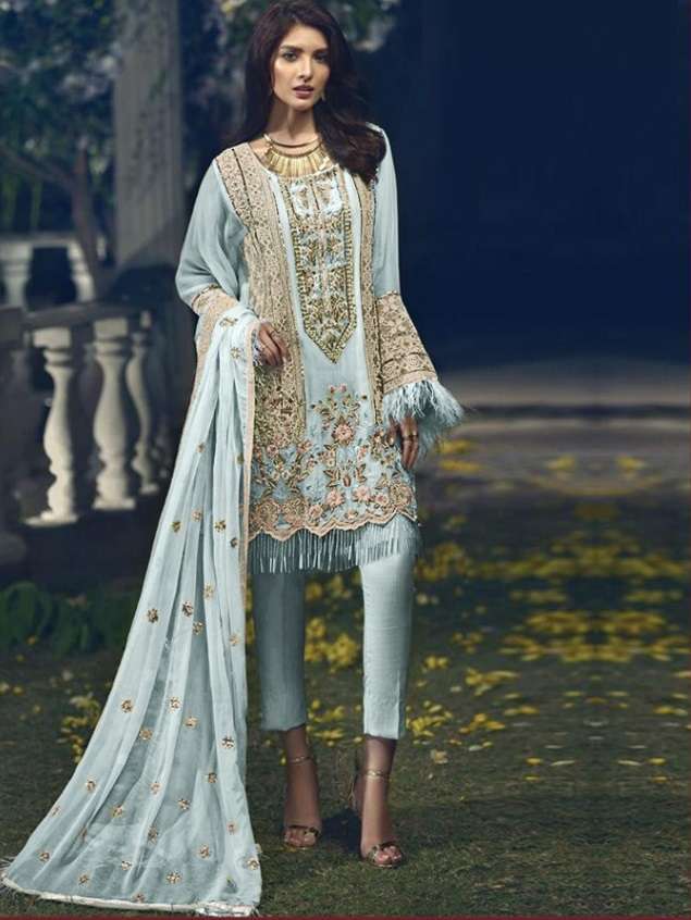Majesty Rose Edition Catalog Georgette Wear Pakistani Salwar Suits 