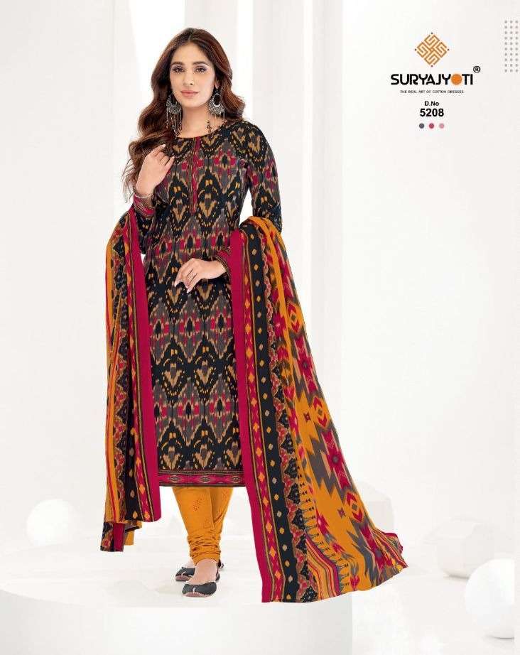 Suryajyoti Premium Trendy Cottons 52 Catalog Casual Wear Unstitched Dress Materials