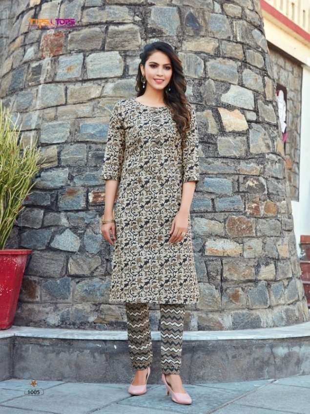 tips tops cotton candy catalog regular wear cotton printed kurti with bottom 2022 02 25 14 20 51