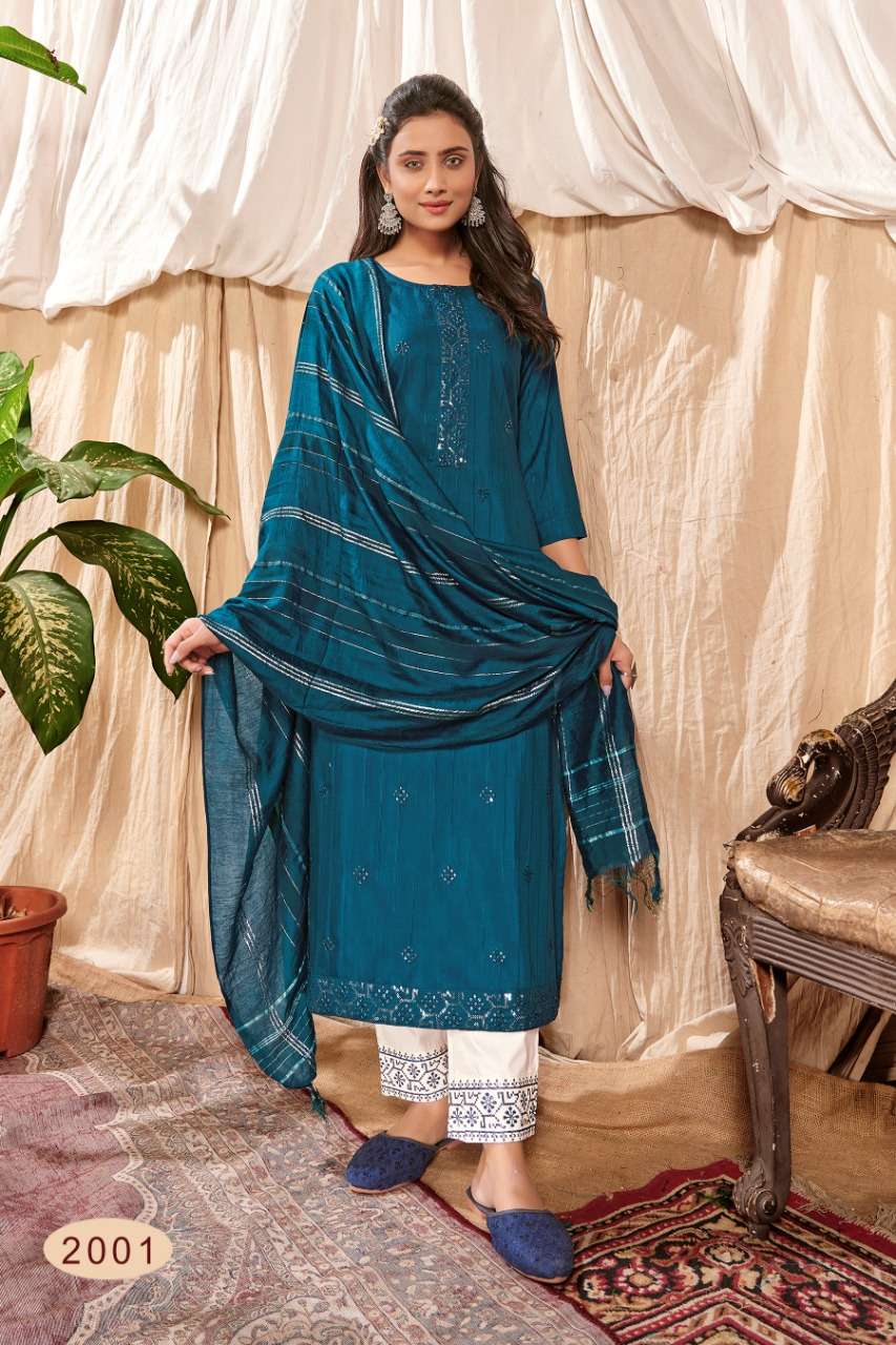 Banwery Taj vol 2 catalog  Designer Festive Wear Ready made  Kurtis Bottom With Dupatta 